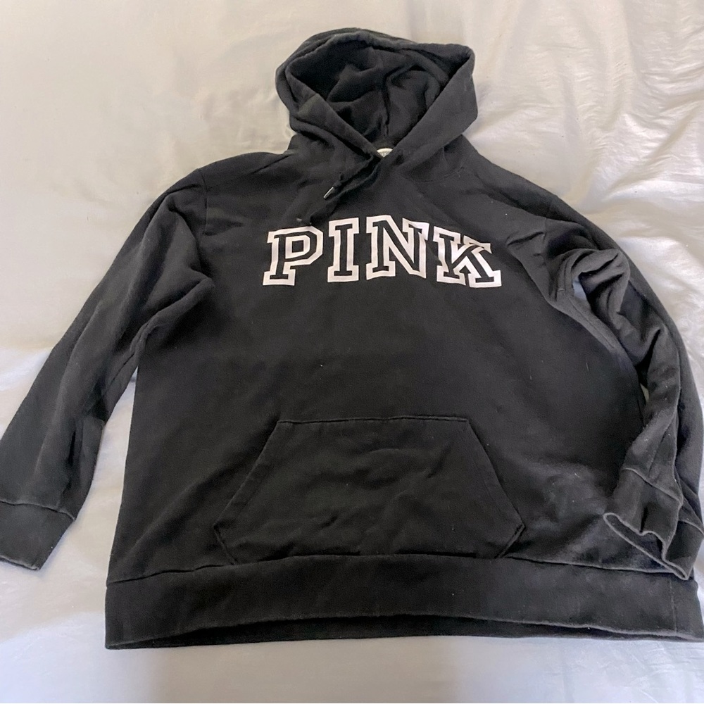 Victoria Secret Pink Hoodie dress in black